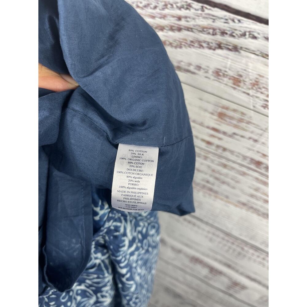 Faherty Sun Chaser Maxi Dress Women's Medium Blue Sunburst Mix Print Pockets - Picture 6 of 11